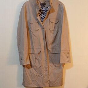 Dana Buchman Zebra Print Lined Jacket